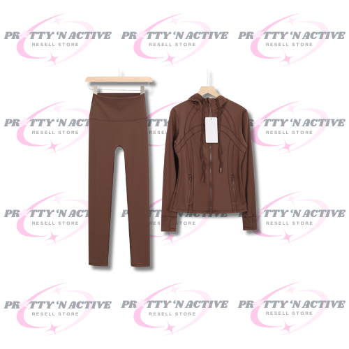 Mocha Brown Straight Leg Set( Pre-order)